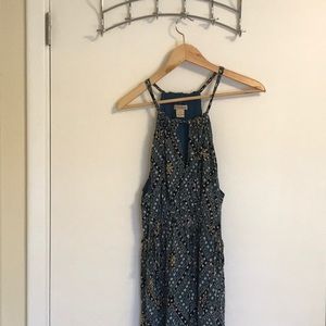 Lucky Brand Midi Dress blue, adjustable straps
